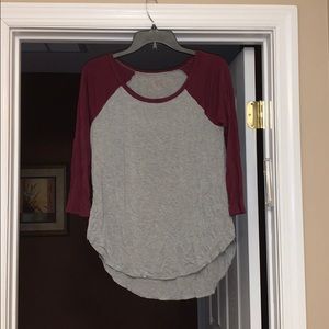 Long sleeve baseball t